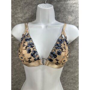 Sofia Intimates Embroidered Lace Bralette Size‎ S